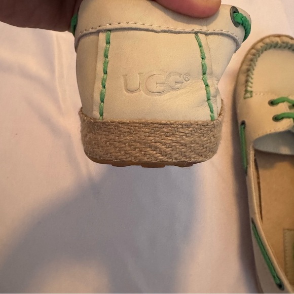 UGG Tylin Leather Boat Shoes - Size 9.5 Women’s -Coastal Grandma, Preppy - Picture 8 of 9